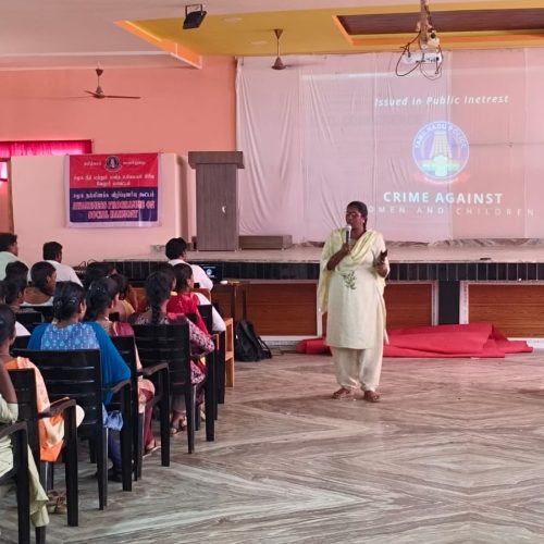 Awareness program on Kavalar App by police personnel from SP office, Vellore